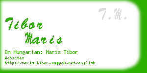 tibor maris business card
